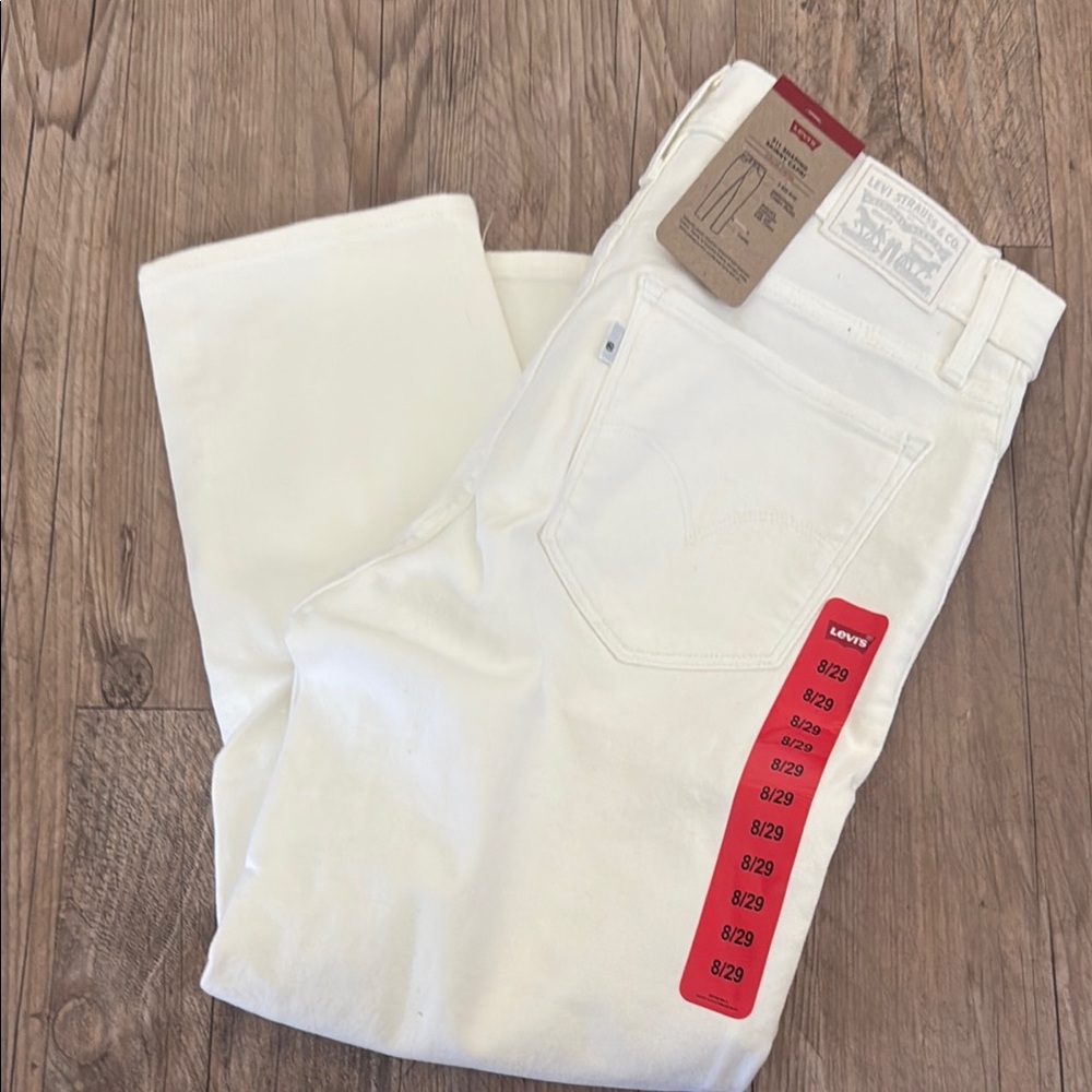 Levi's White 311 shaping Skinny capri Jeans